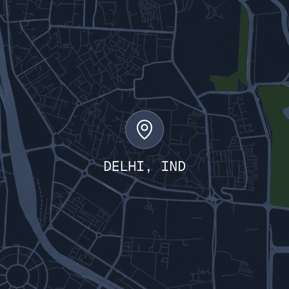 Map of Delhi, India